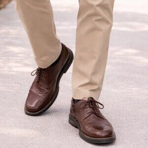 Johnston & Murphy Brown Leather Oxfords Men’s Size 9.5 Lace-Up Dress Shoes